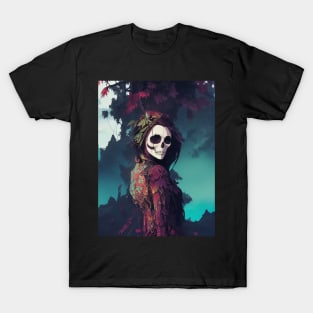 Gothic Reverie: Unleashing the Intrigue of Skulls in Alternative Design T-Shirt